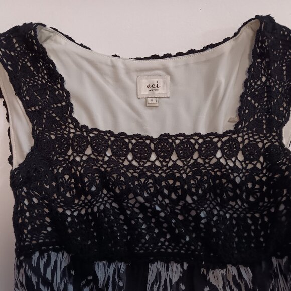 eci maxi chiffon dress - sz 2 - Picture 3 of 4